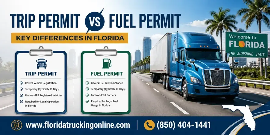 Trip Permit vs Fuel Permit-Key Differences in Florida