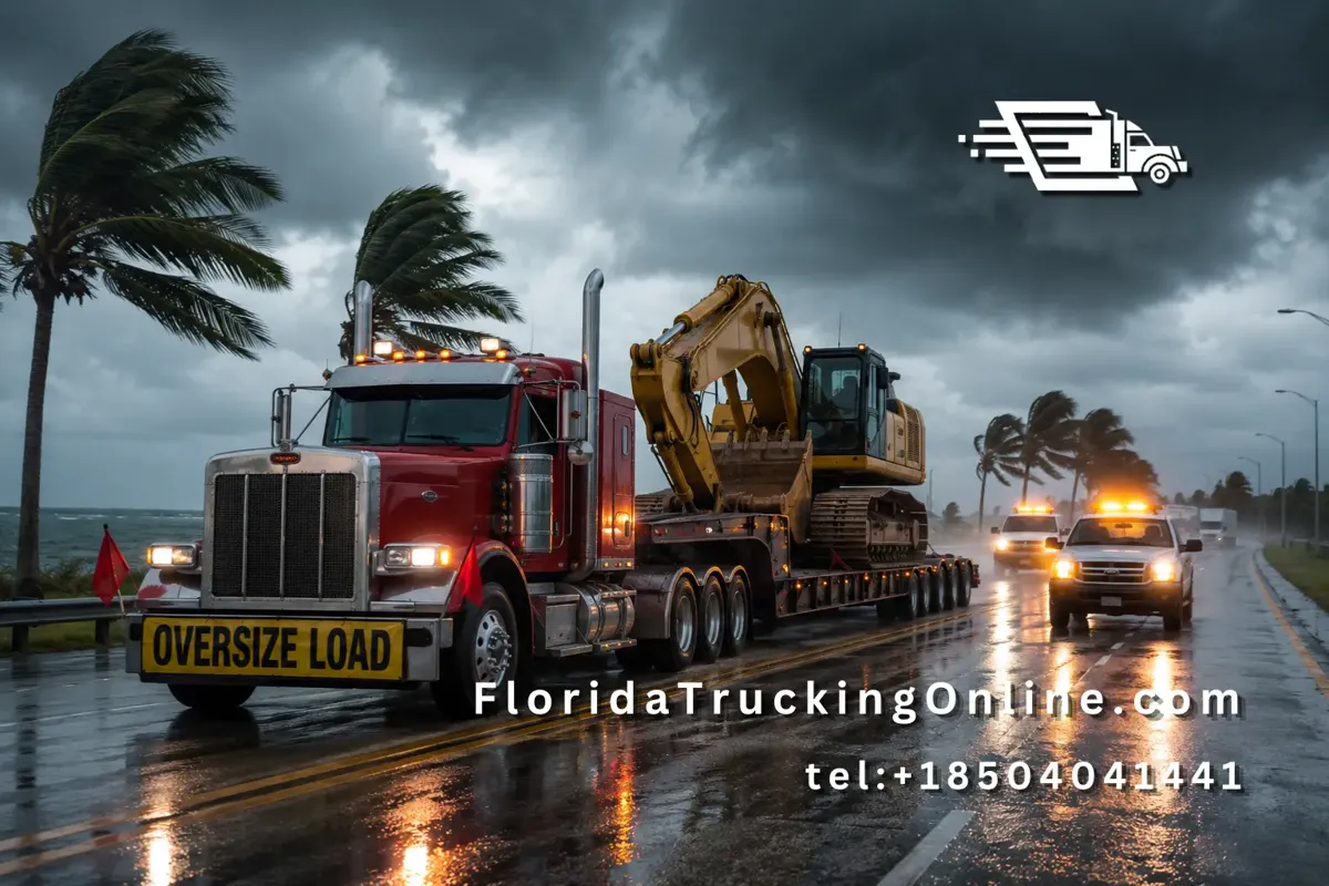 Florida oversized load permit truck