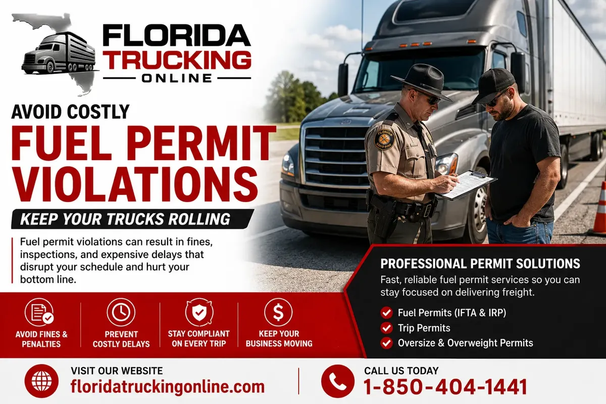 Florida fuel permit violation truck