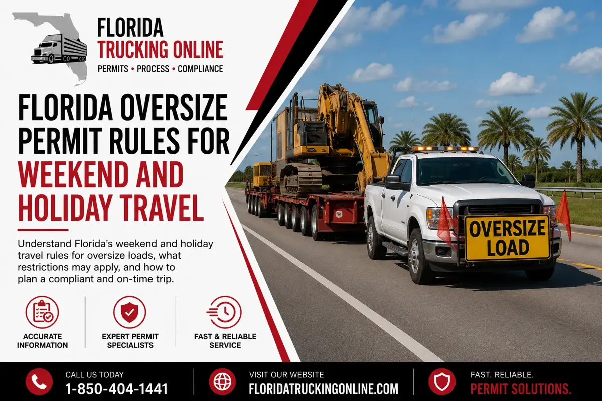 Florida Oversize Permit weekend travel