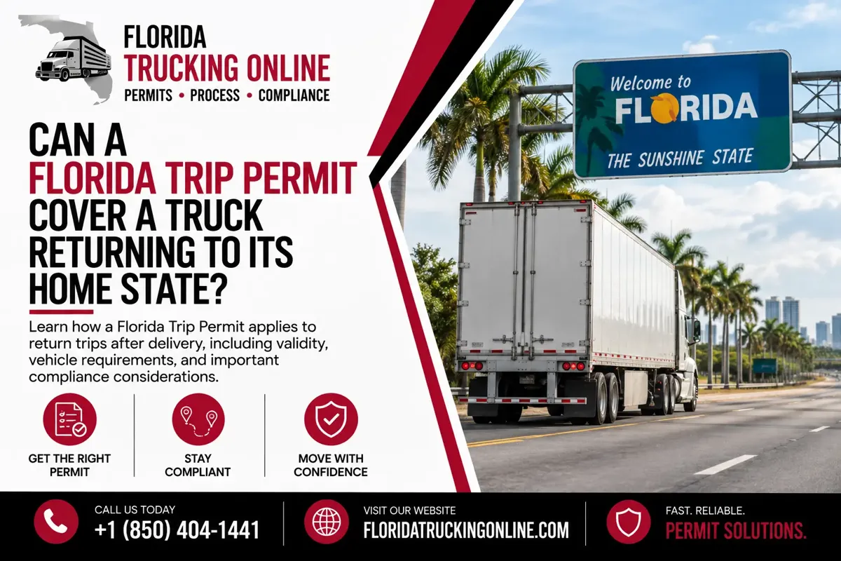 Florida Trip Permit Return Trip