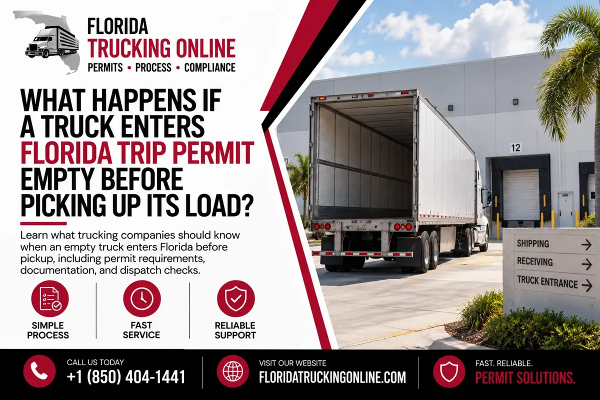 Florida Trip Permit Empty Truck