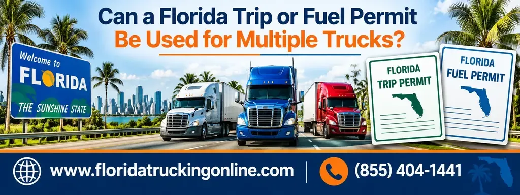 Can a Florida Trip or Fuel Permit Be Used for Multiple Trucks?