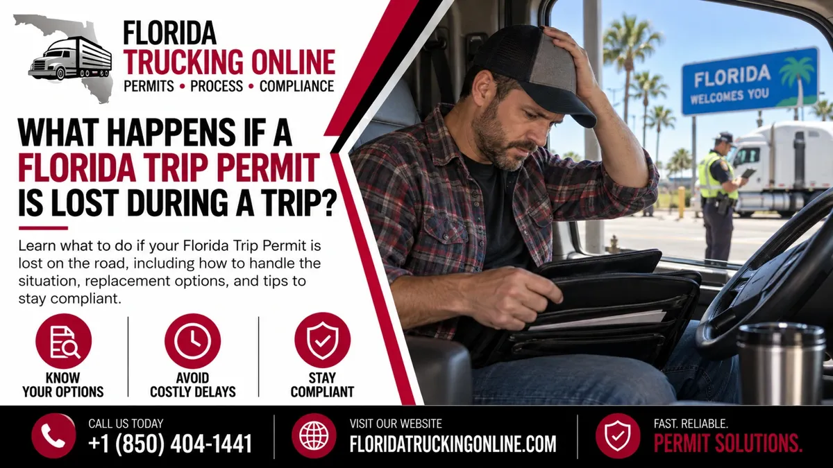 Florida Trip Permit Lost During Trip