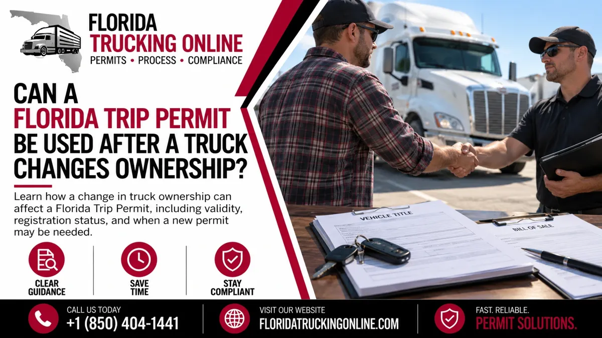 Florida Trip Permit Ownership Change
