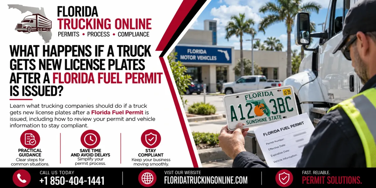 Florida Fuel Permit New License Plate