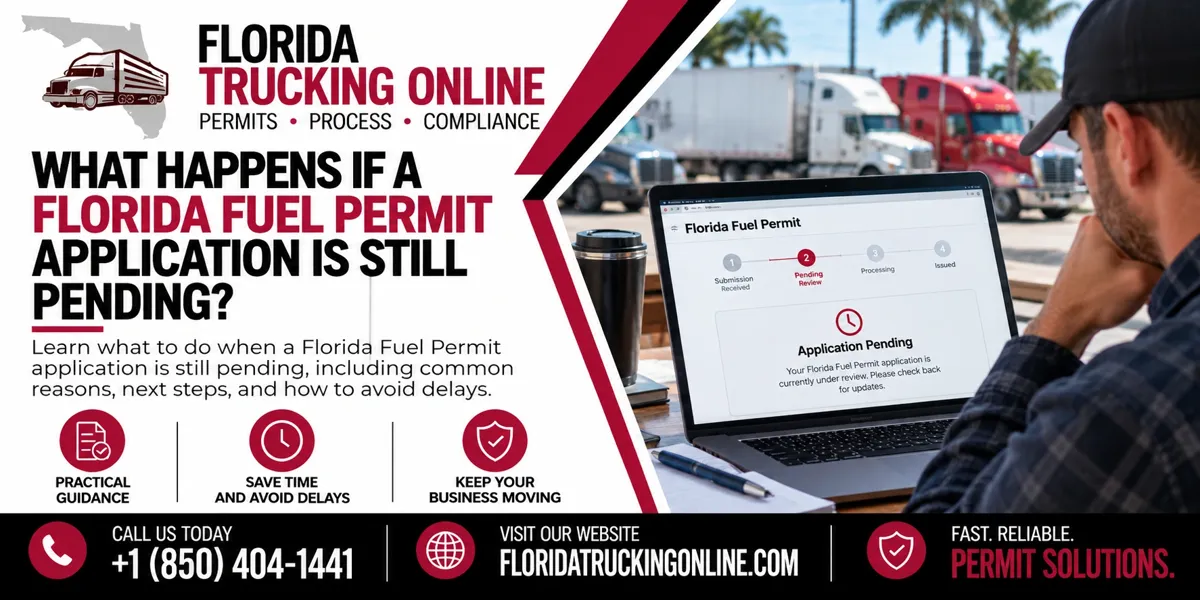 Florida Fuel Permit application pending